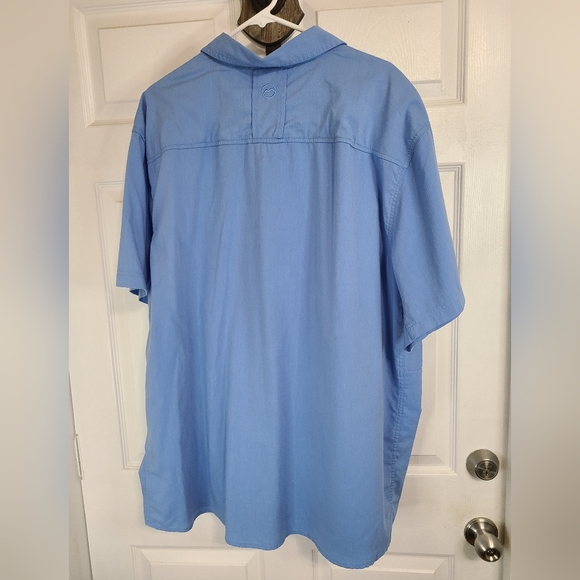 (653) Magellan Men's Short Sleeve Outdoor Sportswear Shirt, Size: 3XL, Blue - Picture 11 of 11